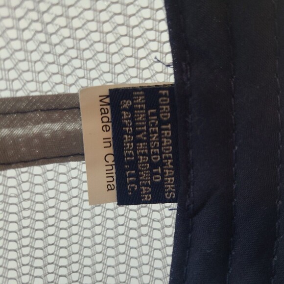 Officially Licensed Ford Blue Mesh Snap Back Trucker Hat Cap Classic Oval Logo - Picture 7 of 8